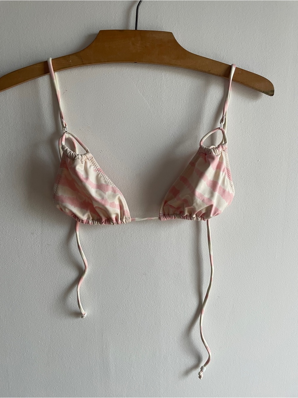 Pink Tie-Dye Triangle Bikini